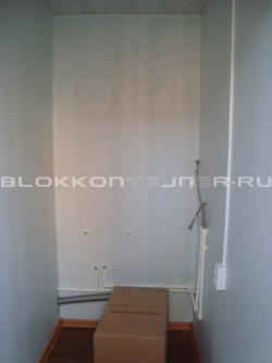 Блок-контейнер 6м туалет с двускатной кровлей, г.Липецк в Ракитном